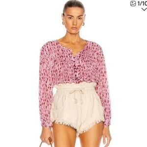 Etoile Isabel Marant || Sorionea Tie-Dye Georgette Blouse